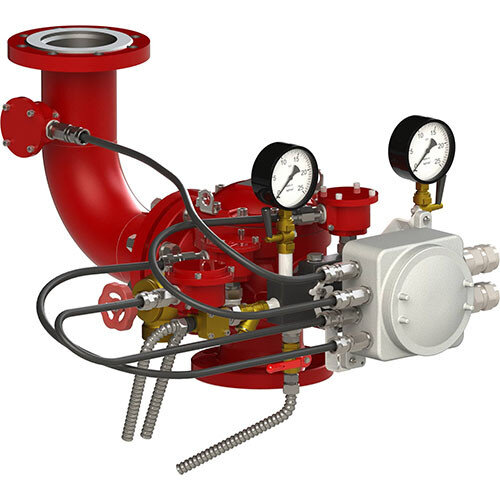Узел управления УУ-Д150/1,6(Р,Э24,Г0,07)-ВФ.У3.1 с комбинированным приводом взрывозащищенный (вариант с отводом и "СУЖ")