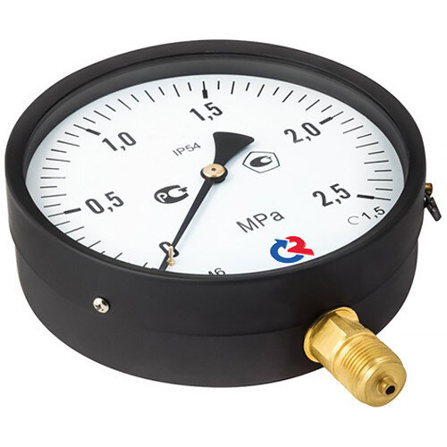 Манометр РОСМА ТМ-610Р.00 IP54 (0...2,5 МПа) Дкорп=150мм кл. 1,5 G1/2" общетехнический с повышенной пылевлагозащищенностью радиальный УТ-00050457