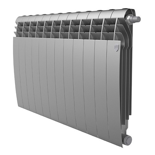 Радиатор биметаллический Royal Thermo BiLiner 500 VR (12 секций) Satin Silver 1