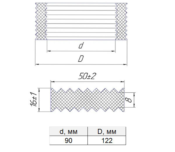 Манжета стенового ввода МСВ 90