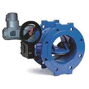 Затвор дисковый фланцевый AVK 756a с двойным эксцентриситетом с электроприводом AUMA SA 7.6/F10 DN 500 PN 10