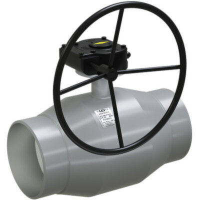 Кран шаровой цельносварной LD КШ.Ц.П.Р.300/250.025.Н/П.02 Ду 300/250 Ру 25 стальной неполнопроходный под приварку