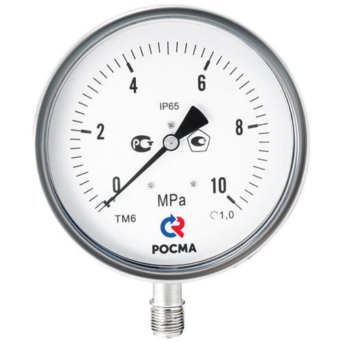 Мановакуумметр РОСМА ТМВ-621Р.00 (-0,1...0,5 МПа) Дкорп=150мм кл. 1,0 M20x1,5 коррозионностойкий виброустойчивый радиальный 00000000492 1