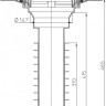 Корпус кровельной воронки HL69P/2-K DN125 вертикальный выпуск, плоский фланец ПВХ 2