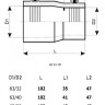 Переход электросварной 63х50 мм SDR 11 ALLURE ПЭ100 2