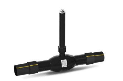 Кран шаровой газовый TEMPER 58266300 стандартнопроходной под приварку DN 300 PN 16/25 с переходом на ПЭ патрубки