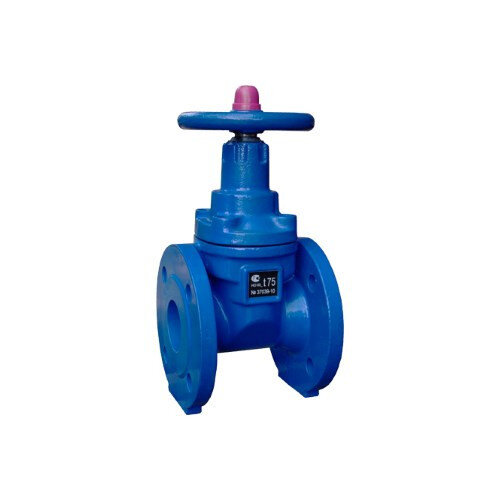 Задвижка Завод Водоприбор МЗВ Ду 250 Ру 10 30ч39р фланцевая клиновая чугунная под штурвал с обрезиненным клином