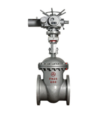 Задвижка 30лс964нж Ду400 Ру 25 стальная с электроприводом