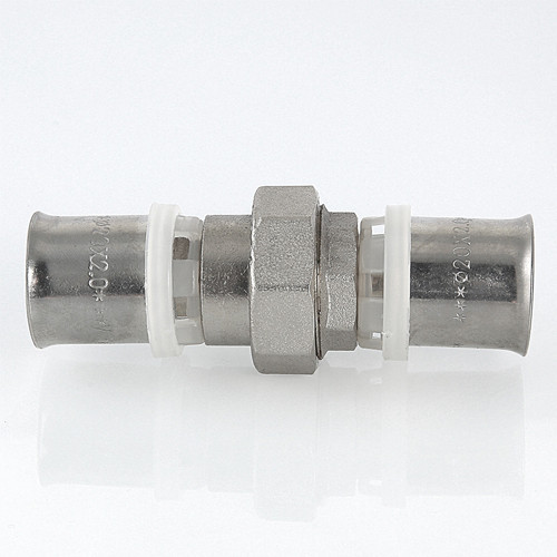 Соединение разъёмное VALTEC VTm.263 DN 26 PN 10 латунный никелированный 3