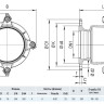 Фланец HAWLE Synoflex 7994 DN 150 (155-192 мм) универсальный фиксирующий 4