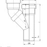 Тройник бесшумный параллельный PP-MD Ostendorf Skolan Safe SKPA DN 110/110 2