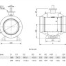 Кран шаровой Vexve 110/GS700 DN 700 PN 25 стальной стандартнопроходный под приварку для газа, с редуктором 2