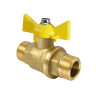 Кран шаровый VALFEX STANDART VF.279 НР 1/2" Ду 15 Ру 40 газовый латунный 1