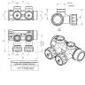 Коллектор распределительный VALTEC VTc.570.NE.0602 2 отвода ВР-НР 1"x3/4" DN 25 PN 10 с регулирующими клапанами 5
