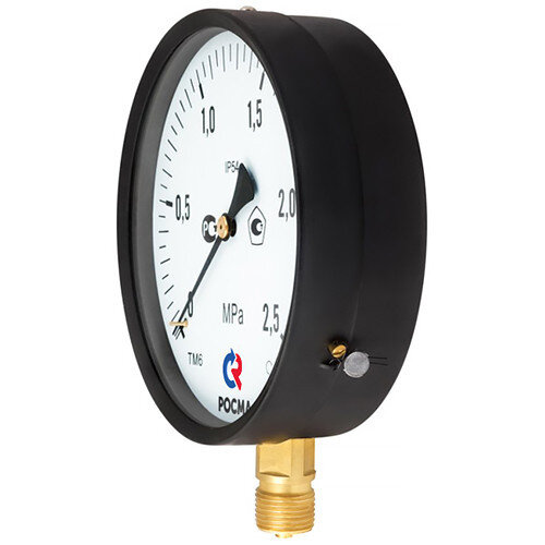 Манометр РОСМА ТМ-610Р.00 IP54 (0...10 МПа) Дкорп=150мм кл. 1,5 G1/2" общетехнический с повышенной пылевлагозащищенностью радиальный УТ-00049909