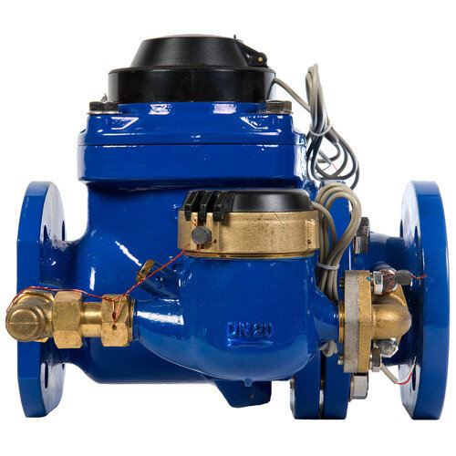 Счетчик комбинированный Декаст СТВК 2 65/20 ДГ (100/100 л на имп.) двухкорпусный