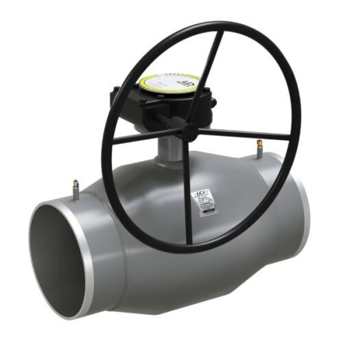 Кран шаровой цельносварной регулирующий LD КШ.Ц.П.Р.Regula Energy 250.025 Ду 250 Ру 25 под приварку с редуктором