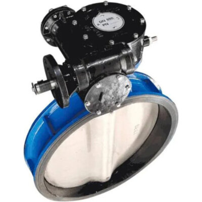 Затвор дисковый чугунный Benarmo 2011RA DN 500 PN 10/16 поворотный межфланцевый с редуктором под электропривод EURO