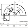 Отвод 180-1-76,1х5-09Г2С ГОСТ 30753-2001 стальной бесшовный 2