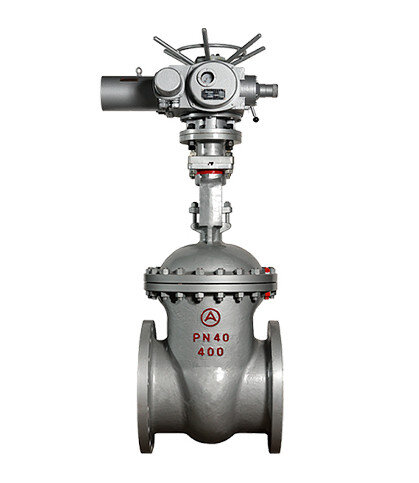 Задвижка 30лс915нж Ду600 Ру 40 стальная с электроприводом