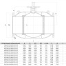 Кран шаровой ALSO КШ.Ф.П.Р.250.25-01 Ду 250 Ру 25 полнопроходный фланцевый; под редуктор, под электропривод 2