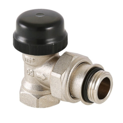 Клапан терморегулятора радиаторный Valtec VT.037 3/4" DN 20 PN 10 угловой с преднастройкой