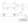 Коллектор распределительный VALTEC VTc.510.BS.SG40060402 2 отвода ВР-НР 1"x1/2" DN 25 PN 16 без регулировки 5