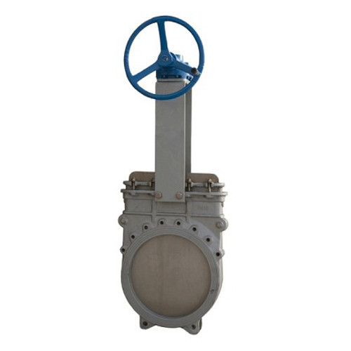 Задвижка Kvant KV02 DN 450 PN 10 шиберная межфланцевая со штурвалом 1