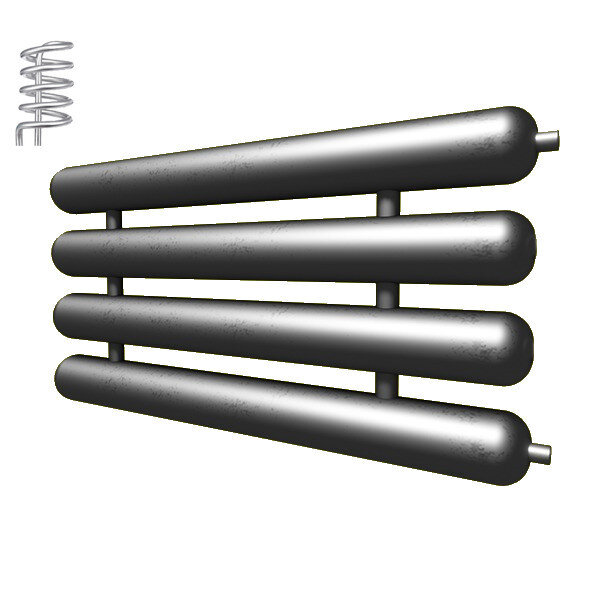 Регистр отопления РАЭ-4x89x3,0-11000 автономный четырёхрядный с эллиптическими заглушками