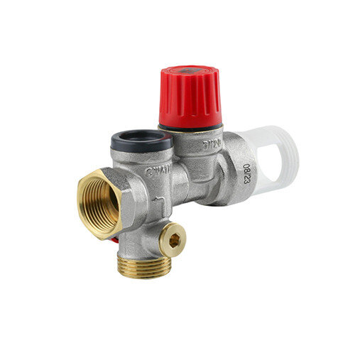 Группа безопасности VALTEC VT.461.NE.05 3/4''DN 20 PN 10 для бойлера, латунная с никелевым покрытием