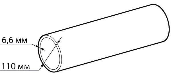 Труба ПНД Мультипайп 110 мм SDR 17 ПЭ100/ПЭ100RC ГОСТ 18599-2001 для воды
