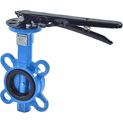 Затвор дисковый чугунный Benarmo 2050H DN 200 PN 10/16 поворотный межфланцевый с рукояткой Рус