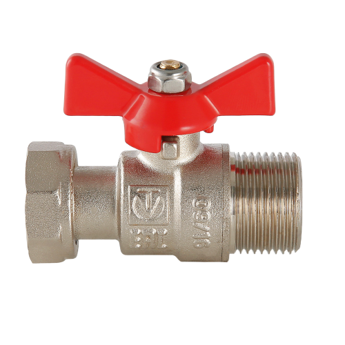 Кран шаровой VALTEC 1" Ду25 Ру25 с накидной гайкой и наружной резьбой VT.260.N.0606