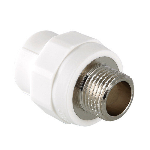 Переходник VALTEC VTp.701 НР 1" DN 32x25 PN 25 полипропиленовый комбинированный