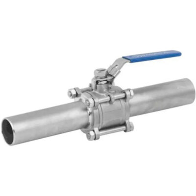 Кран шаровой Benarmo 4210H DN 80 PN 63 нерж SS316 трёхсоставной полнопроходный под приварку