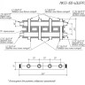 Коллектор распределительный GIDRUSS MKSS-100-4DU.EPP 5-ти контурный НР 1 1/4"x1" Ду 32 Ру 6 модульный в термоизоляции 3