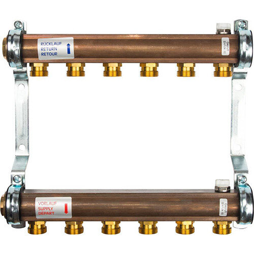 Коллекторная группа Watts HKV/A-6 для радиаторной системы отопления