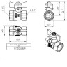 Шаровой кран VALTEC СТАНДАРТ 1/2" Ду15 Ру40 никелированный c внутренней резьбой VT.122.N.04 5