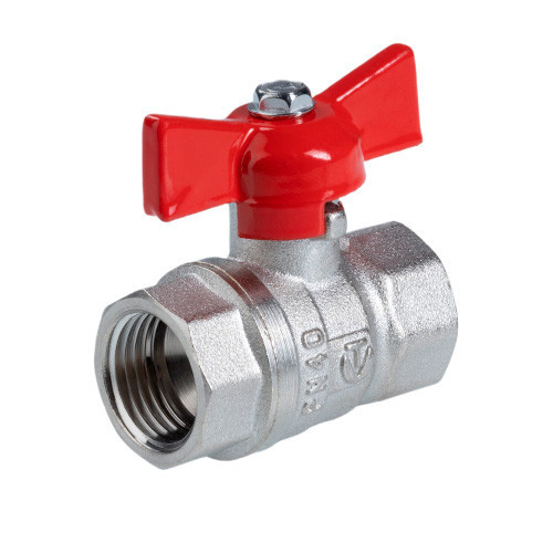 Шаровой кран VALTEC СТАНДАРТ 1/2" Ду15 Ру40 никелированный c внутренней резьбой VT.122.N.04 3
