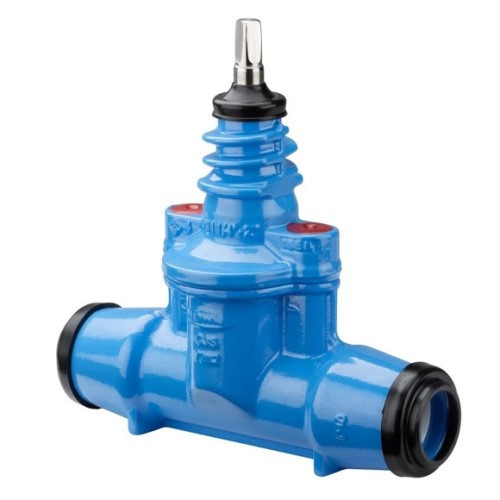 Вентиль для домового ввода Hawle 2600 DN 1 1/4"/D40 чугун с муфтами ISO для ПЭ труб 1