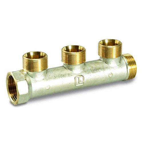 Коллектор распределительный Luxor CP 423 3 отвода ВР-НР 3/4"х1/2" DN 20 PN 10 без регулировки