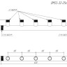 Коллектор распределительный GIDRUSS DMSS-32-25x5 5-ти контурный НР 1 1/4"x1" Ду 32 Ру 10 магистральный 2