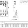 Коллекторная группа Watts HKV 2013A-VA 3-х контурный НР 1"x3/4" DN 25 PN 6 с регулирующими клапанами расходомеры 2