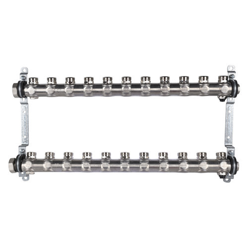 Коллекторная группа Oventrop Multidis SH 1 1407161 11-ти контурный ВР-НР 1"x3/4" DN 25 PN 4 с регулирующими клапанами