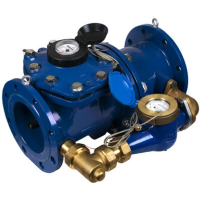 Счетчик комбинированный Декаст СТВК 2 100/20 ДГ (100/100 л на имп.) двухкорпусный