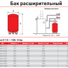 Бак расширительный Flamco Flexcon R 110 НР 1" DN 484 PN 10 мембранный для отопления 2
