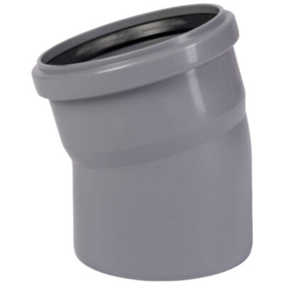 Отвод канализационный PP-H Ostendorf HT HTB DN 32х15° цвет серый