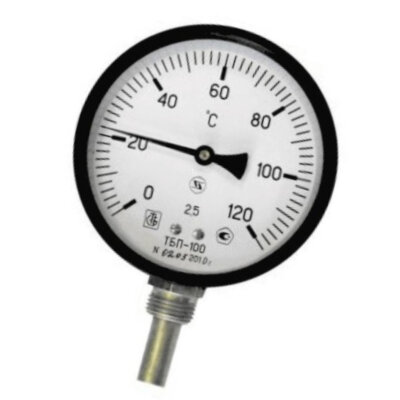 Термометр биметаллический радиальный Дк100 L60мм G1/2" 120С ТБП-Р ЗАВОД ТЕПЛОТЕХНИЧЕСКИХ ПРИБОРОВ