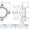 Фланец HAWLE Synoflex 7994 DN 200 (198-230 мм) универсальный фиксирующий 4
