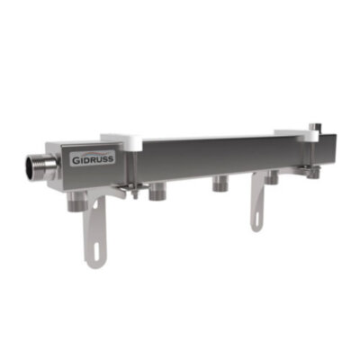 Коллектор распределительный GIDRUSS DMSS-25-20x5 5-ти контурный НР 1"x3/4" Ду 25 Ру 6 магистральный